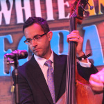 Alan Bartram with Del McCoury Band at the 2015 Red, White & Bluegrass Festival - photo © Laura Tate Photography