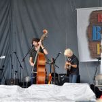 Jacob Burleson sitting in with The Moore Brothers at Red, White & Bluegrass (July 4, 2013) - photo by Bill Warren