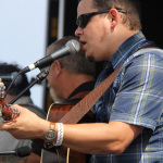 Caleb Smith with Balsam Range at Red, White & Bluegrass 2012 - photo © Laura Tate Photography