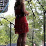 Summer Brooke McMahan with Mountain Faith at Red, White & Bluegrass 2012 - photo © Laura Tate Photography