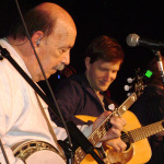 Ben Eldridge and Chris Eldridge at the Seldom Scene 40th Anniversary show - photo by Katy Daley