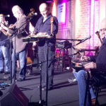 Seldom Scene doing soundscheck at the Seldom Scene 40th Anniversary show - photo by Katy Daley