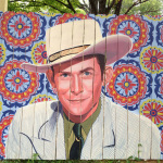 Scott Guion's portrait of Hank Williams in Berry Hill, TN - photo by Scott Guion