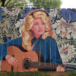 Scott Guion's portrait of Dolly Parton in Berry Hill, TN - photo by Scott Guion