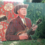 Scott Guion's portrait of Bill Monroe in Berry Hill, TN - photo by Scott Guion