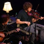 Rob Ickes, Randy Scruggs and Sam Bush perform at the Earl Scruggs tribute concert (1/11/14) - photo by John Goad