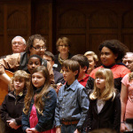 Jefferson Elementary School students perform at the dedication of the Earl Scruggs Center - photo by John Goad