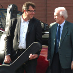 Vince Gill and Ralph Emery outside The Ryman after the Earl Scruggs memorial (4/1/12) - photo by Terry Herd