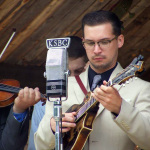 C.J. Lewandowski with Karl Shiflett & Big Country Show at the Sheridan Bluegrass Fever Festival - photo by Steve Jackson