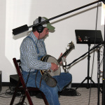 Chris Hill in the studio tracking with Karl Shiflett & Big Country Show