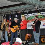 Lorraine Jordan joins Ronnie Reno and Reno Tradition at the 2016 Christmas in the Smokies festival in Pigeon Forge, TN - photo © Bill Warren
