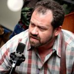 Dan Tyminski at the Soggy Bottom Boys show in Galtinburg (3/22/14) - photo by Jessica Boggs