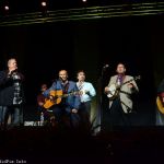 Russell Moore, James King, Joe Mullins and Marty Raybon sing at the 2014 Fall Southern Ohio Indoor Music Festival - photo by Bill Warren