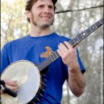 Ward Harrison with Hackensaw Boys at 2013 Suwanee Springfest - photo © G. Milo Farineau