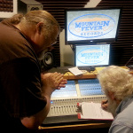 Mark Hodges and J.W. Stevens sign their contract at Mountain Fever studio (7/17/13)
