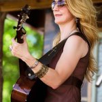 Elaine Roy with The Roys at Tallgrass 2014 - photo by Tom Dunning