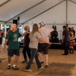 Dance Tent with Rodney Sutton Calling and Virginia Luthiers Band at Wide Open Bluegrass 2016 - photo © Tara Linhardt