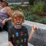 Face painting at Wide Open Bluegrass 2016 - photo © Tara Linhardt