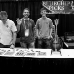 Matthew Goins and Daniel Greeson selling Blue Chip picks at Wide Open Bluegrass 2016 - photo © Tara Linhardt