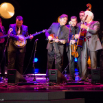 Ronnie McCoury's son joins The Del McCoury Band at the 2016 International Bluegrass Music Awards - photo © Tara Linhardt