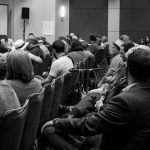 IBMA Board of Directors on the firing line in the Town Hall Meeting at World of Bluegrass 2016 - photo © Tara Linhardt