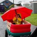 Staying dry at Galax 2014 - photo by Tara Linhardt