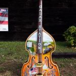 Artistic bass renderings around town at Galax 2014 - photo by Tara Linhardt