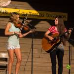Cara and Frannie Digiovanni compete at Galax 2014 - photo by Tara Linhardt