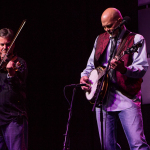 Sammy Shelor and Mike Hartgrove playing with Lonesome River Band at Momentum Awards show, World of Bluegrass 2015 - photo © Tara Linhardt
