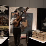 Showcase performance at the Birthplace of Country Music booth at World of Bluegrass 2015 - photo © Tara Linhardt