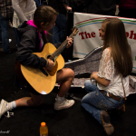 Jamming at The Murphy Method booth at World of Bluegrass 2015 - photo © Tara Linhardt