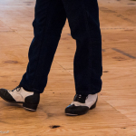 Rodney Sutton teaches clogging at the 2015 Wide Open Bluegrass Festival - photo by Tara Linhardt