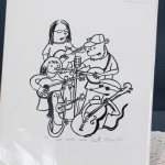 Art for sale at the 2015 Wide Open Bluegrass Festival - photo by Tara Linhardt