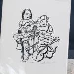 Art for sale at the 2015 Wide Open Bluegrass Festival - photo by Tara Linhardt