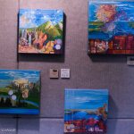 Bluegrass-based art for sale at the 2015 Wide Open Bluegrass Festival - photo by Tara Linhardt