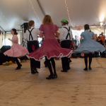 Cloggers doing a show at the 2015 Wide Open Bluegrass Festival - photo by Tara Linhardt