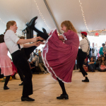 Cloggers doing a show at the 2015 Wide Open Bluegrass Festival - photo by Tara Linhardt