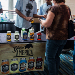 Flavored moonshine for sale at the 2015 Wide Open Bluegrass Festival - photo by Tara Linhardt