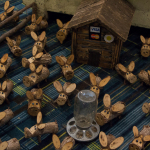 Funny wooden pigs for sale at the 2015 Wide Open Bluegrass Festival - photo by Tara Linhardt