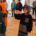 Square dance in the dance tent at the 2015 Wide Open Bluegrass Festival - photo by Tara Linhardt