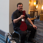 Instrument art at the 2015 Wide Open Bluegrass Festival - photo by Tara Linhardt