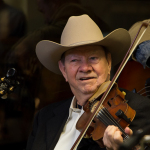 Bobby Hicks at Wide Open Bluegrass 2015 - photo by Tara Linhardt