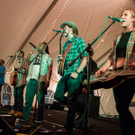 Gangstagrass rocked the dance tent Saturday night at Wide Open Bluegrass 2015 - photo by Tara Linhardt