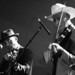 Merl Johnson and Mike Fagan with Carolina Blue at Kings at World of Bluegrass 2016 - photo © Tara Linhardt