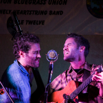 Lonely Heartstrings Band showcasing at World of Bluegrass 2016 - photo by Tara Linhardt