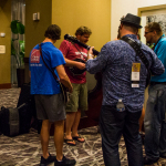 Hallway jam in the Marriott at World of Bluegrass 2016 - photo by Tara Linhardt