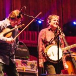 Stuart Duncan and Béla Fleck at the 2013 Telluride Bluegrass Festival - photo © Jason Lombard