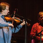 Stuart Duncan and Béla Fleck at the 2013 Telluride Bluegrass Festival - photo © Jason Lombard