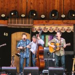 Noam Pikelny, Tim O'Brien, Mike Bub, Bryan Sutton, and Sarah Jarosz at Telluride 2013 - photo © Jason Lombard