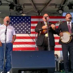 Don Morgan, Rob Morgan and Dean Osborne at The Brown County Bluegrass Festival - photo courtesy of Carmen Dills
